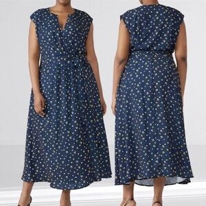 Jason Wu x ELOQUII Surplice Midi Wrap Dress Size 20